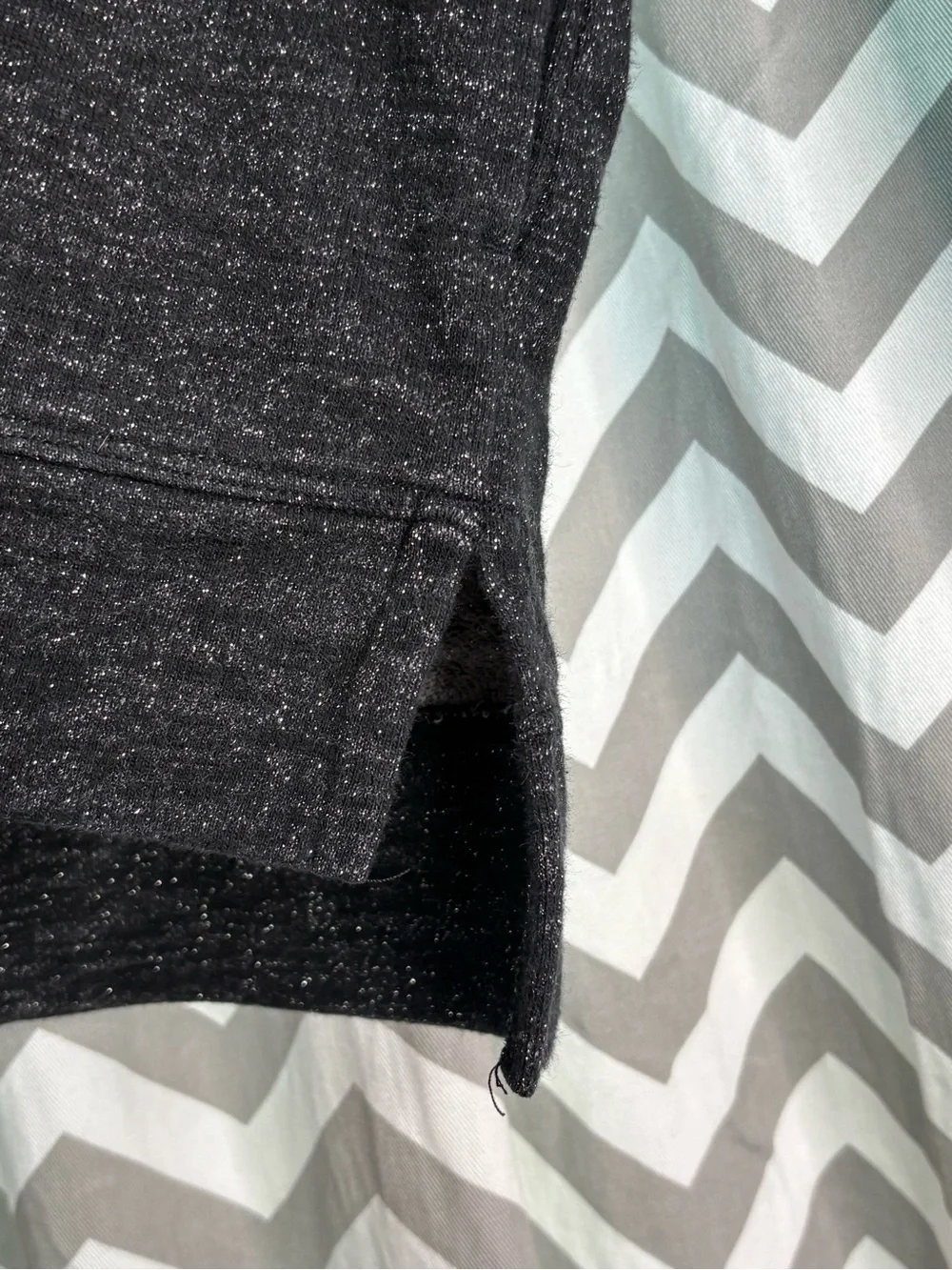 GAP Black Heather Girls' Cowl Neck Pullover